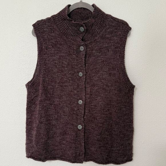 J.Jill Women's Wool Alpaca Blend Button Front Sweater Vest Size XL - Picture 1 of 11